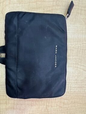Marc Jacobs Black Nylon Toiletry Pouch with Zip